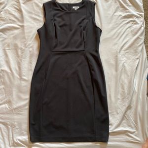 Calvin Klein size 14 charcoal grey sheath dress